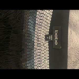 Bebe Fringed mini skirt